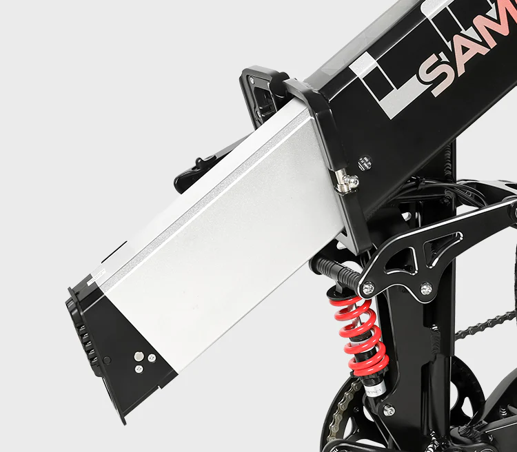 Skládací elektrokolo SAMEBIKE LO26-Plus - Barva: Černá