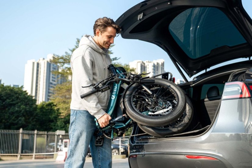 Skládací městské elektrokolo DYU C9 - Barva: Bílá