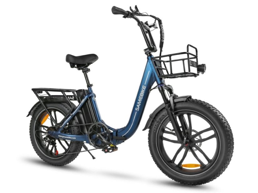 Skládací elektrokolo SAMEBIKE C05 Pro - Barva: Bílá