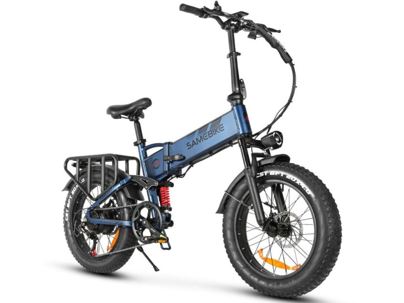 Skládací Fat Bike SAMEBIKE RS-A02 - Barva: Tmavě modrá