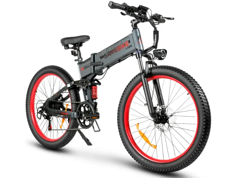 Skládací elektrokolo SAMEBIKE LO26-Plus - Barva: Černá