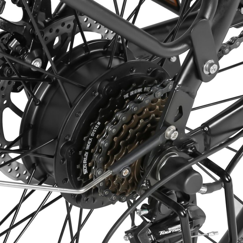 Všestranné městské elektrokolo SAMEBIKE RS-A01 Pro-T - Barva: Černá