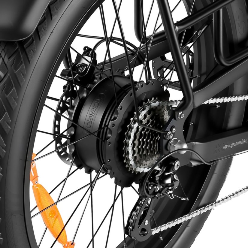 Dámské fatbike elektrokolo SAMEBIKE CREST 48V 20Ah - Barva: Černá