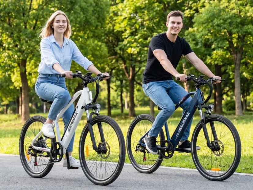 Městské elektrokolo SAMEBIKE RS-A01 Men - Barva: Bílá