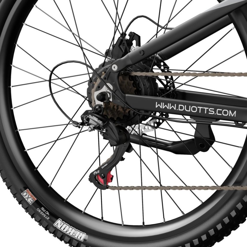 Celoodpružené horské elektrokolo Duotts E29 - Barva: Černá