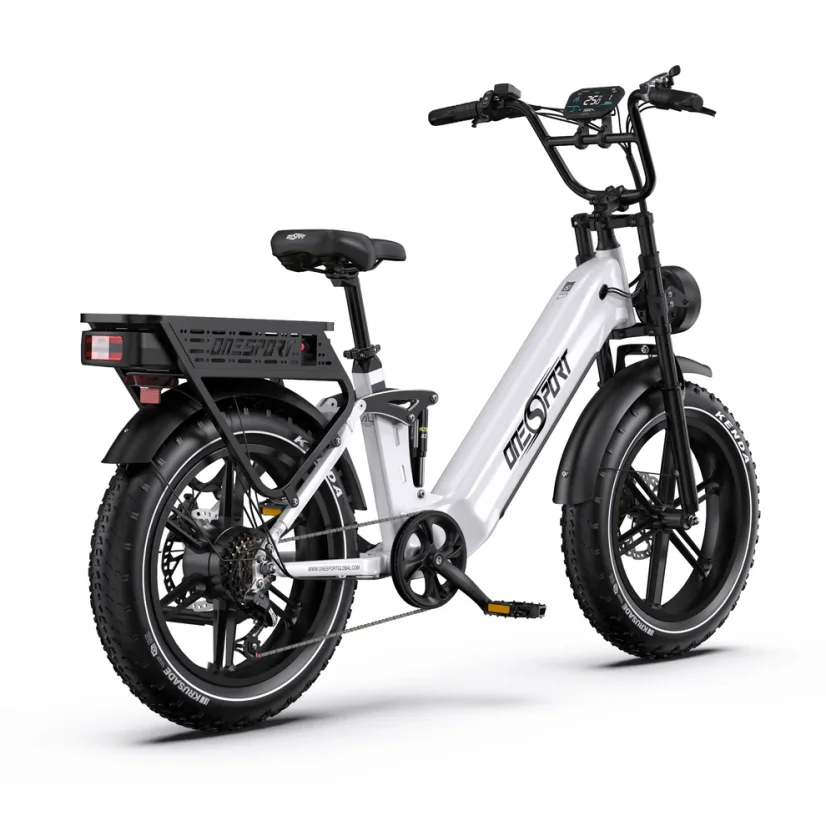Celoodpružené městské elektrokolo OT08 Pro - Barva: Černá