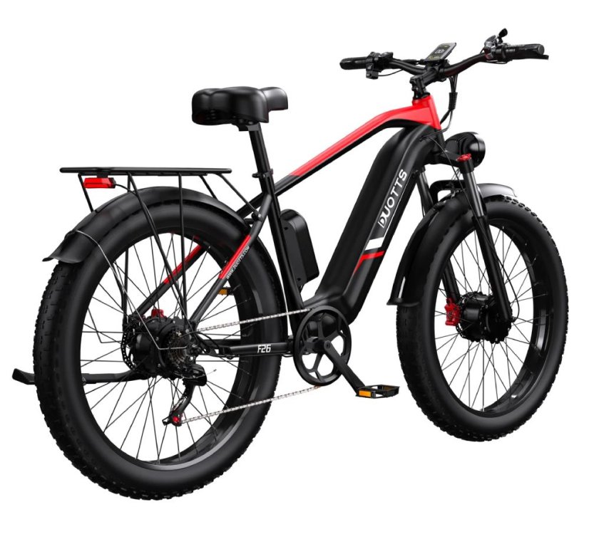 Elektrické kolo se dvěma motory DUOTTS F26 - Barva: Černá
