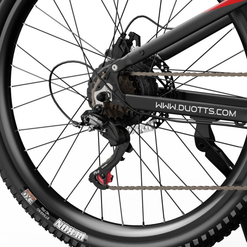 Celoodpružené horské elektrokolo Duotts E29 - Barva: Černá