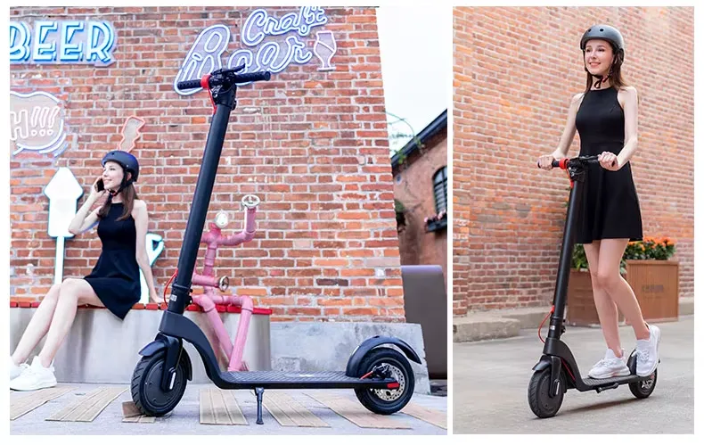 Inovativní skládací elektrokoloběžka KIXIN X7 - Velikost kol: 10"