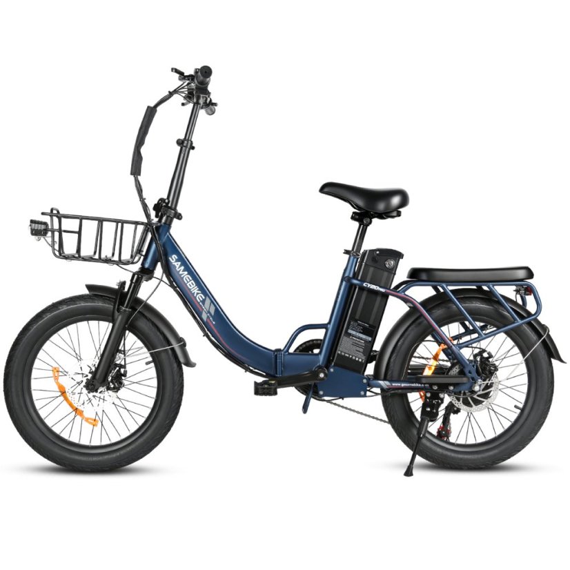 Skládací elektrokolo SAMEBIKE CY20 PRO 48V 13Ah - Barva: Modrá
