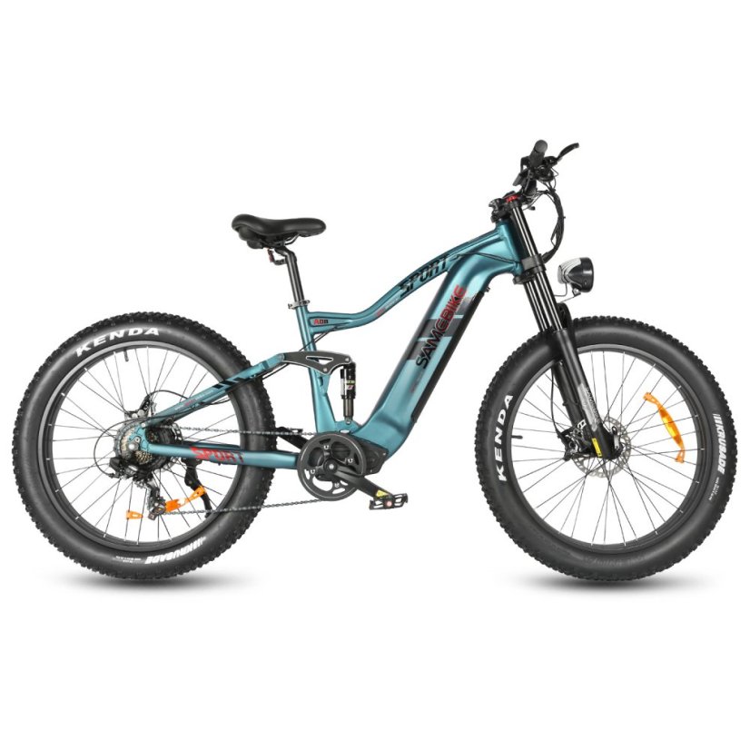Celoodpružené fatbike elektrokolo SAMEBIKE RS-A08-II 48V 17Ah - Barva: Modrá
