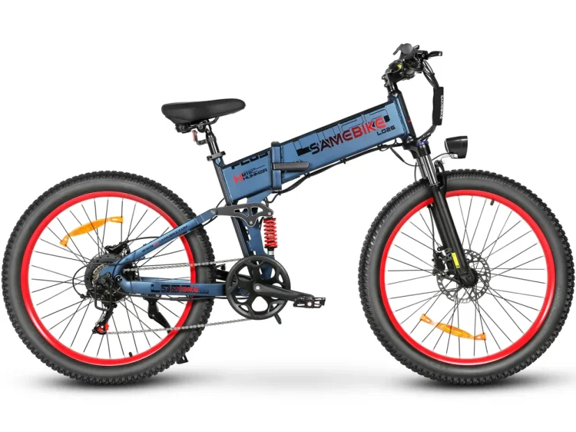 Skládací elektrokolo SAMEBIKE LO26-Plus - Barva: Černá