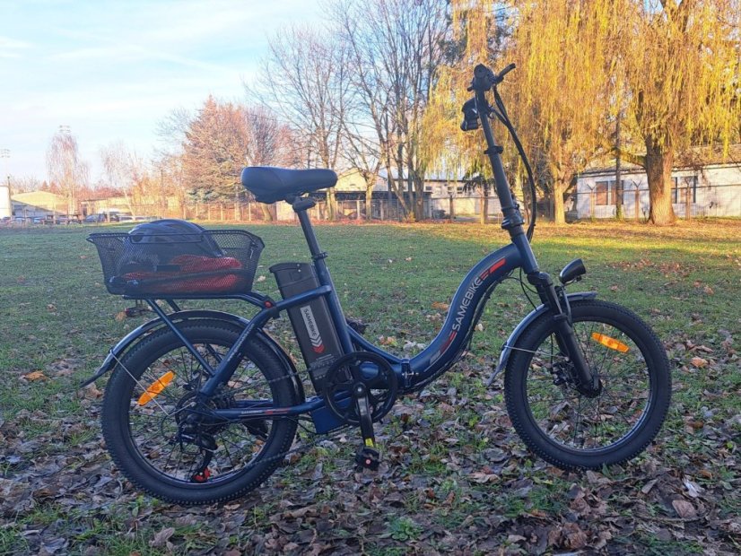 Skládací městské elektrokolo SAMEBIKE CY20 - Barva: Tmavě modrá