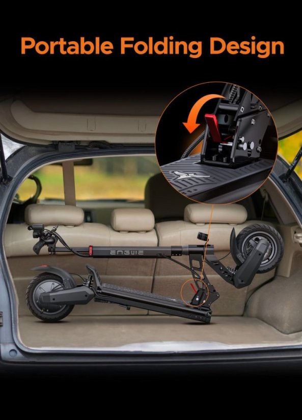 Skládací elektrická koloběžka ENGWE Y400 - Barva: Šedá