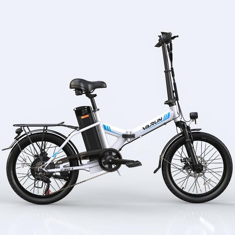 Skládací městské elektrokolo VARUN C20 - Barva: Bílá