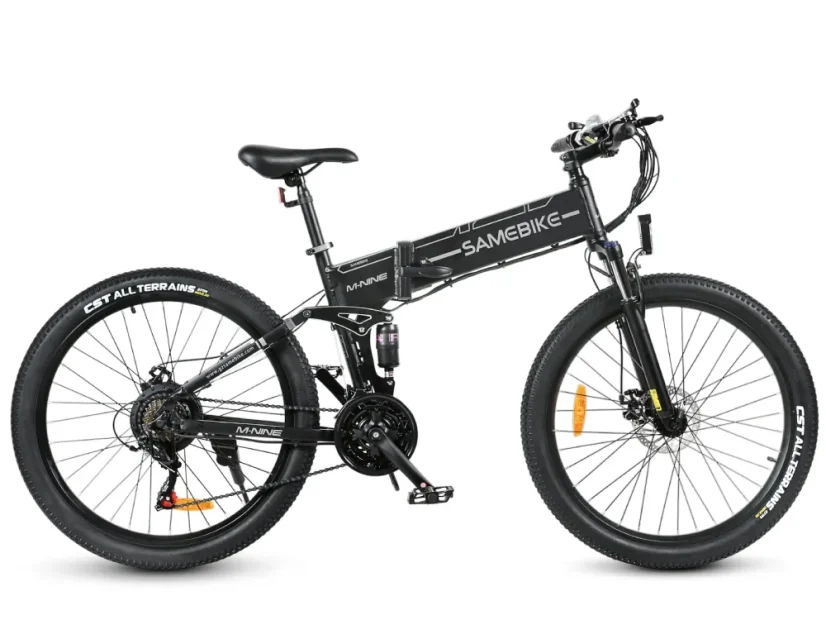 Skládací elektrokolo SAMEBIKE LO26-II - Barva: Černá