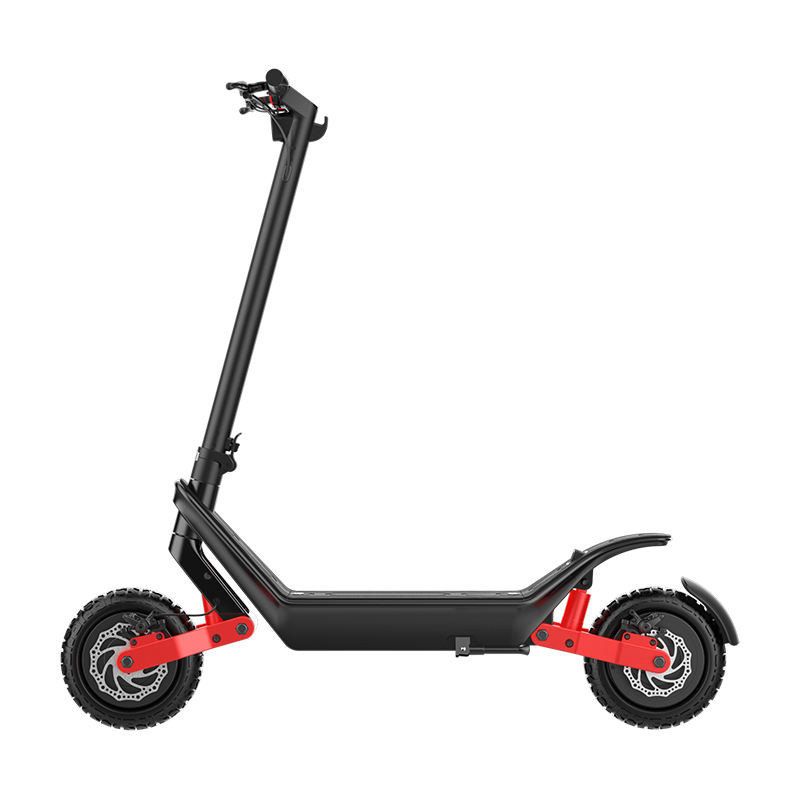Terénní elektrokoloběžka KIXIN X10 - Barva: Červená