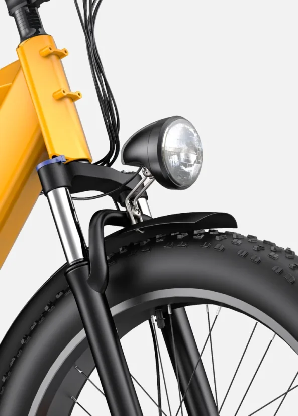 Celoodpružené fatbike elektrokolo ENGWE E26 - Barva: Žlutá, Rám: Snížený
