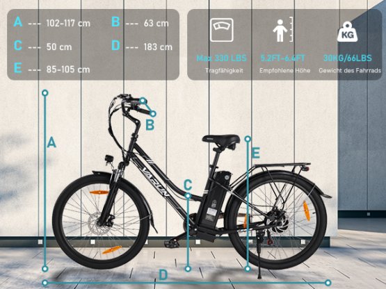 Stylové městské elektrokolo VARUN C26
