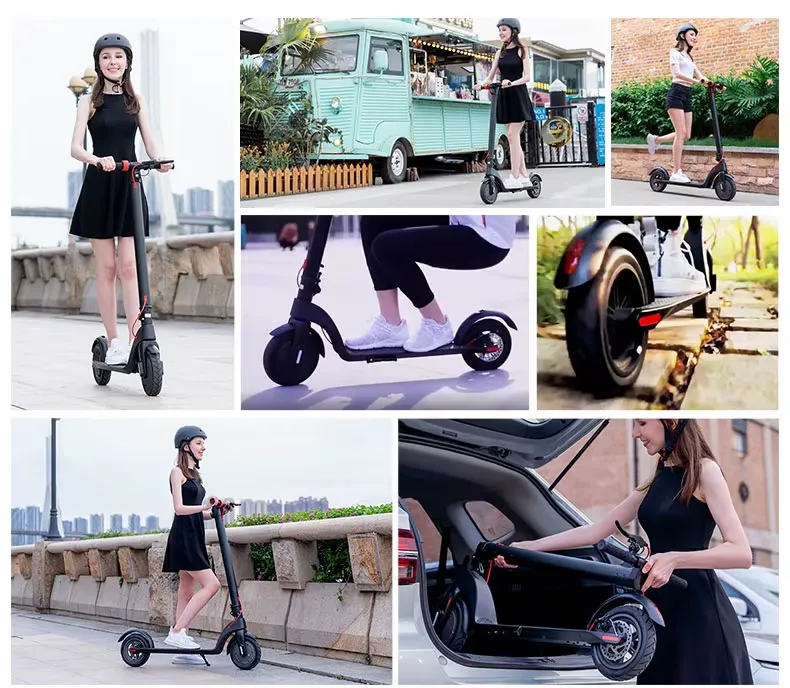 Inovativní skládací elektrokoloběžka KIXIN X7 - Velikost kol: 10"