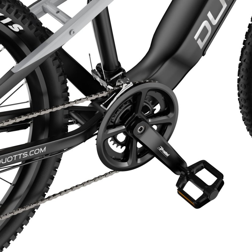 Celoodpružené horské elektrokolo Duotts E29 - Barva: Černá