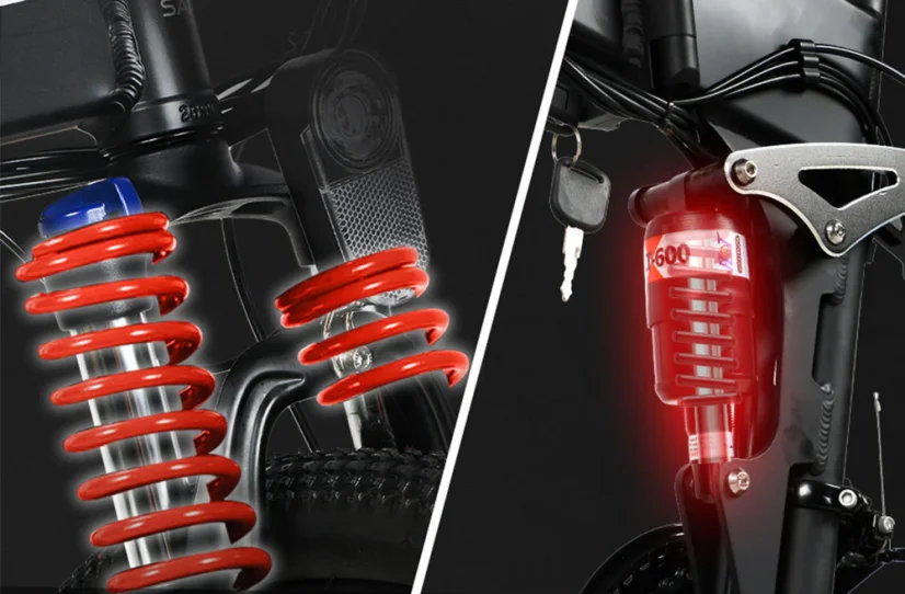 Skládací horské elektrokolo SAMEBIKE LO26 - Barva: Černá