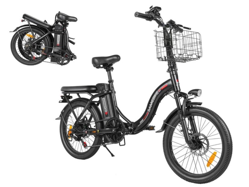 Skládací městské elektrokolo SAMEBIKE CY20 - Barva: Tmavě modrá