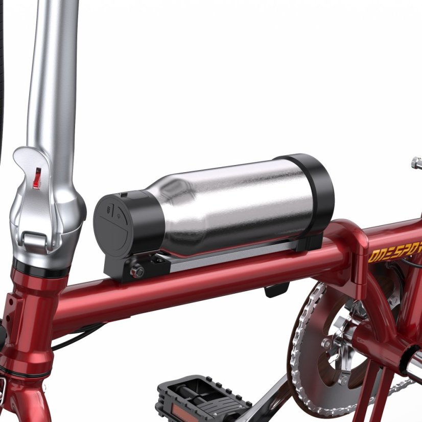 Lehké skládací městské elektrokolo OneSport OT02 - Barva: Červená