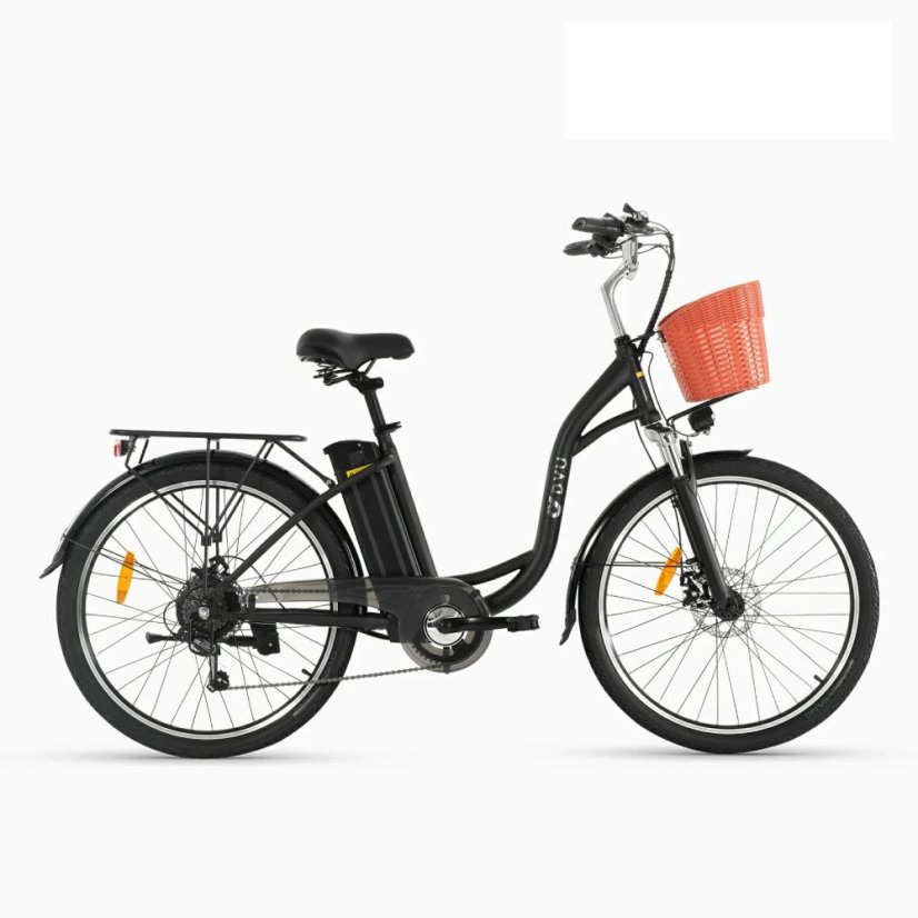 Stylové městské elektrokolo DYU C6 - Barva: Bílá