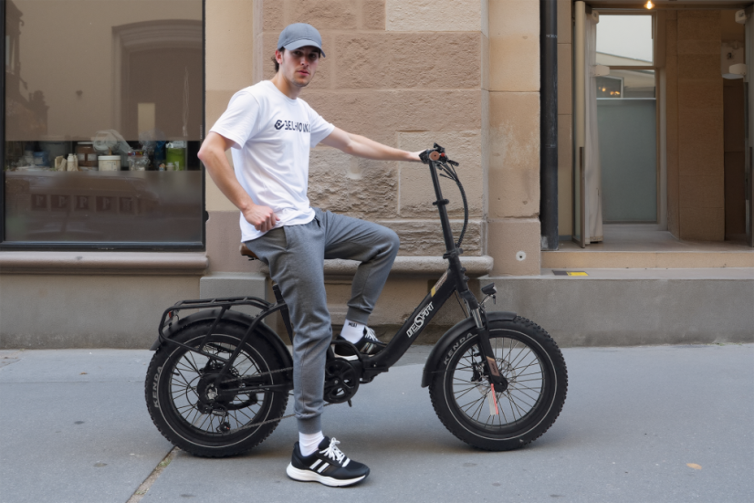 Skládací městské elektrokolo OT16 Max - Barva: Černá - Hnědá