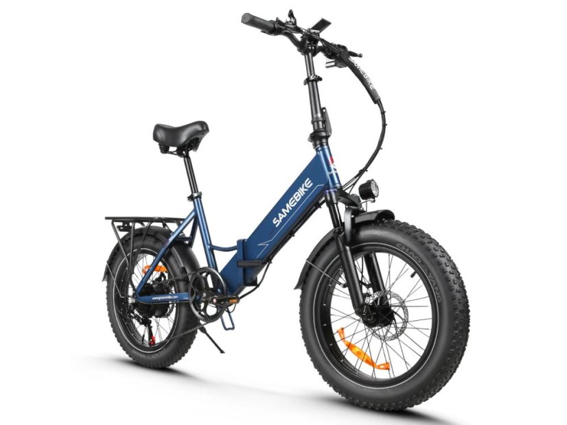 Výkonný skládací Fat Bike SAMEBIKE LOTDM200-II - Barva: Šedá