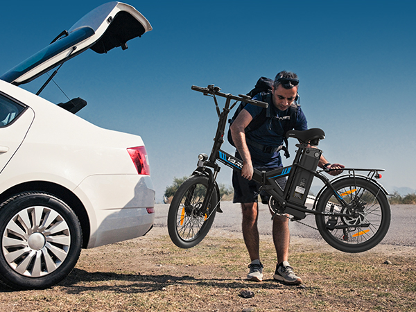 Skládací městské elektrokolo VARUN C20 - Barva: Bílá