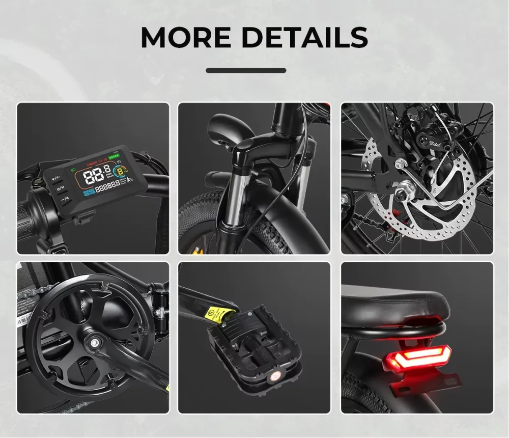 Samebike CY20 – detail ovládání a konstrukce