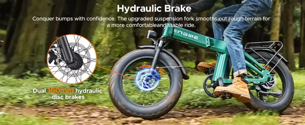 Hydraulické brzdy a 20x4.0 Fat Tires