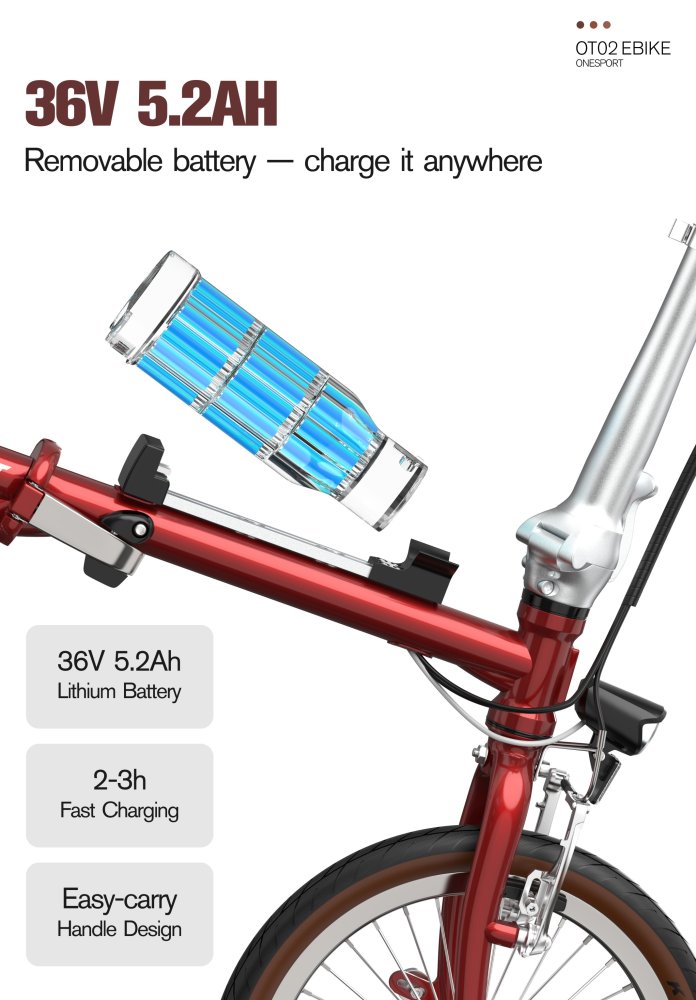 Pohled na baterii OneSport OT02
