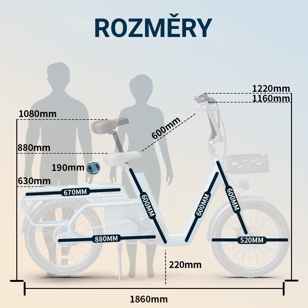 OneSport OT01 při přepravě nákladu