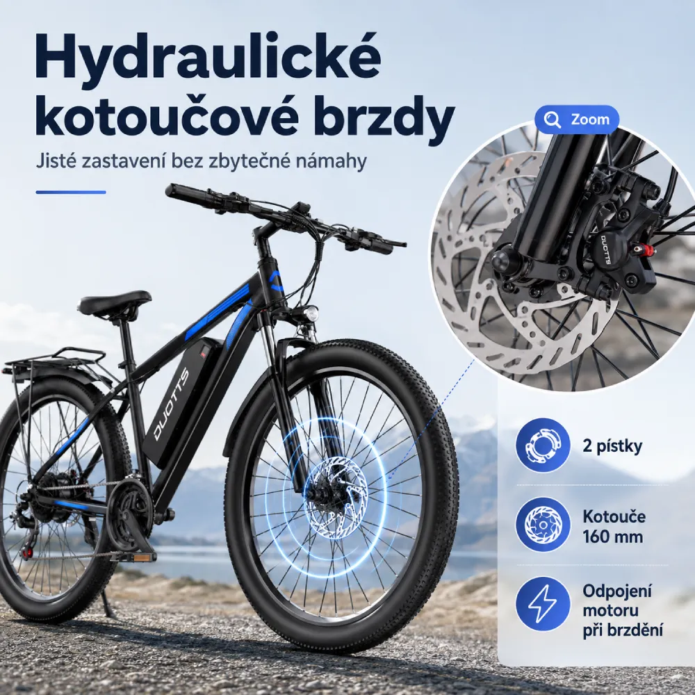 DUOTTS C29L hydraulické brzdy Zoom s odpojením motoru