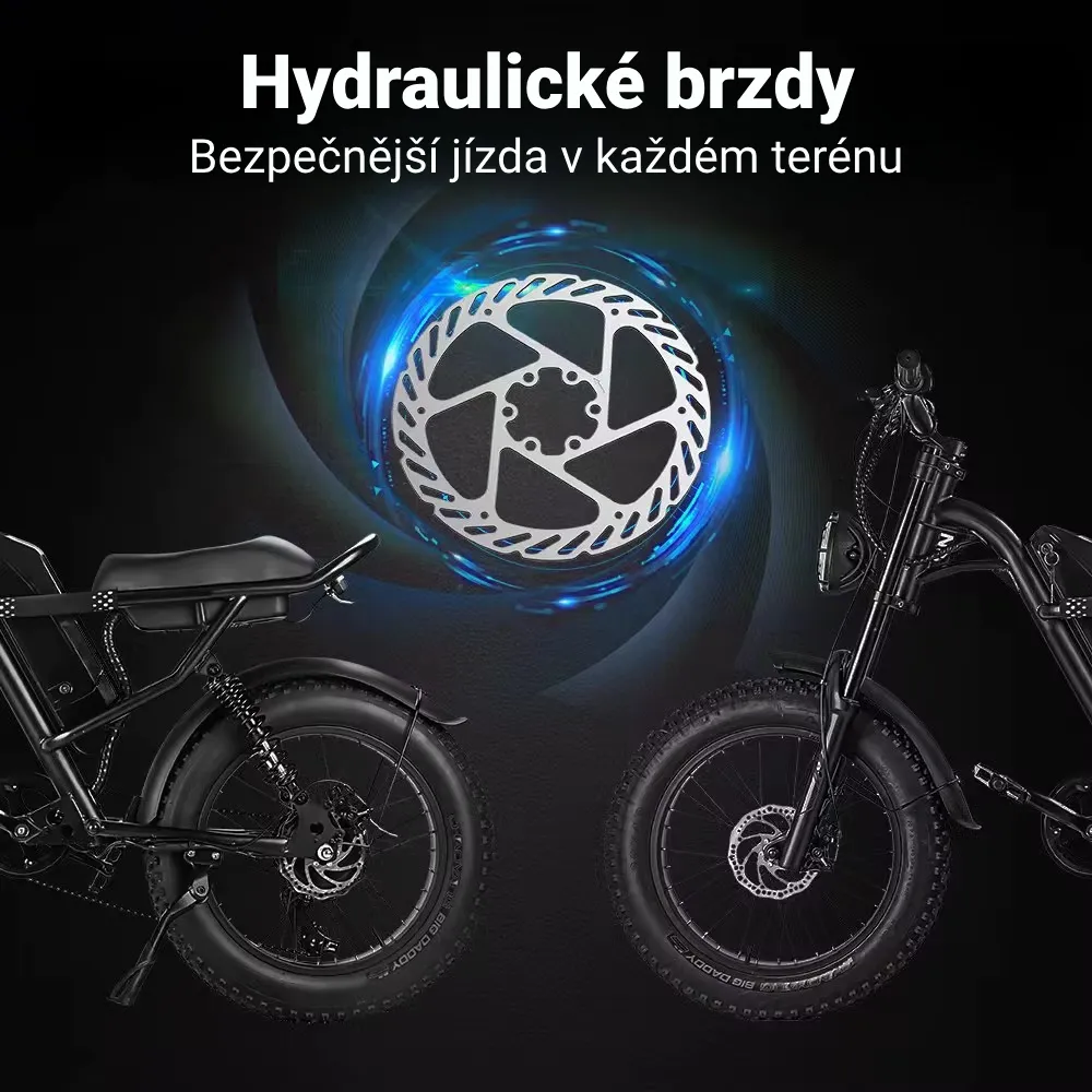 Fatbike Ranger Z8 Pro - kotoučové hydraulické brzdy
