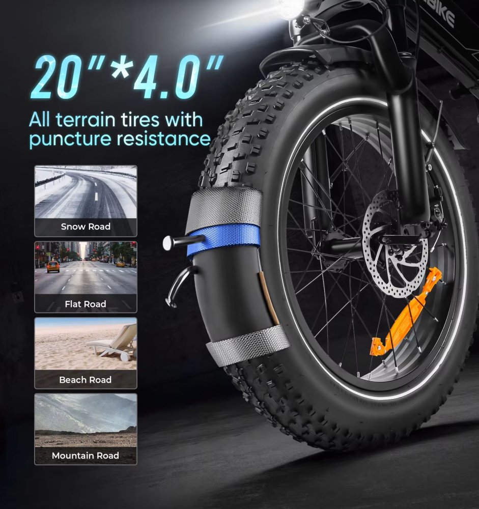 SAMEBIKE LOTDM200-II: Výkonný skládací Fat Bike s NFC technologií