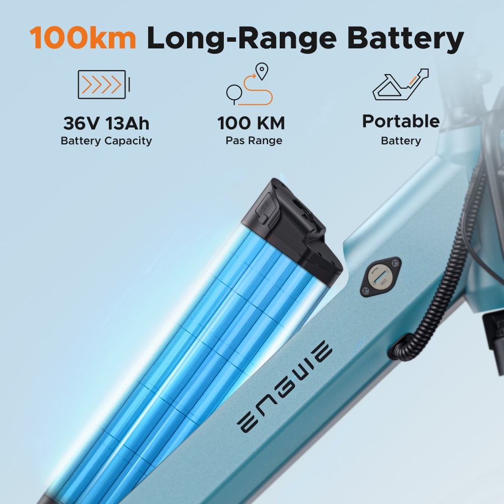 Pohled na integrovanou baterii v rámu kola