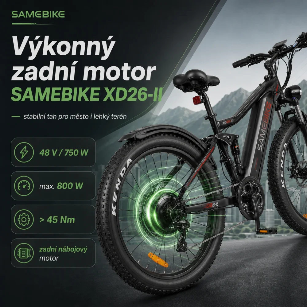 SAMEBIKE XD26-II motor 750 W