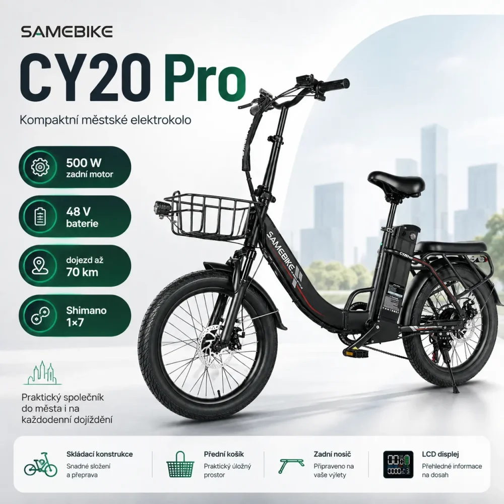 SAMEBIKE CY20 PRO skládací elektrokolo