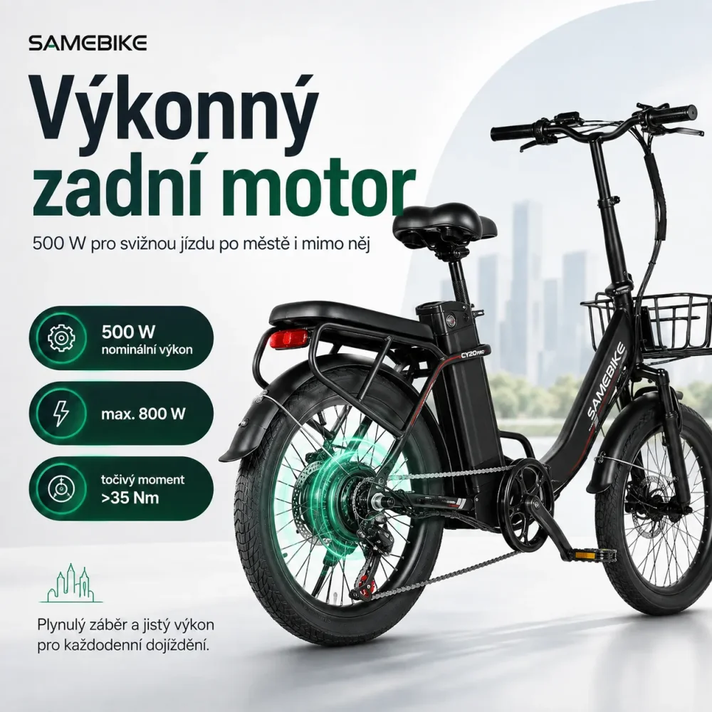 SAMEBIKE CY20 PRO motor 48 v / 500 w