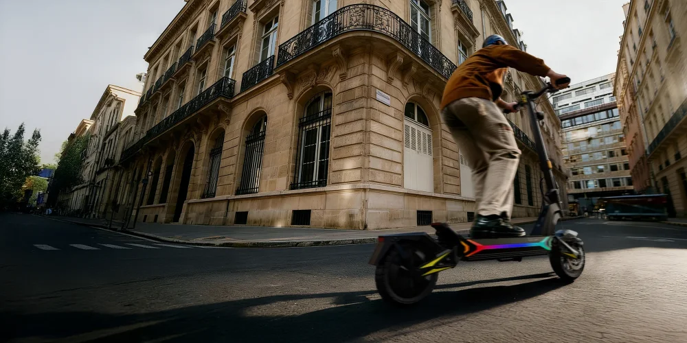 Elektrická koloběžka OOTD SR1 v detailu