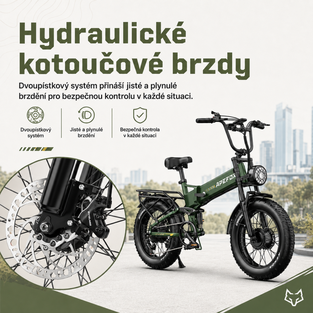 APEFOX RH20 hydraulické brzdy