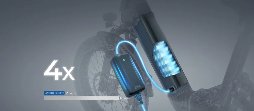 ENGWE L20 3.0 Boost – 48 V 13.5 Ah baterie a rychlonabíjení