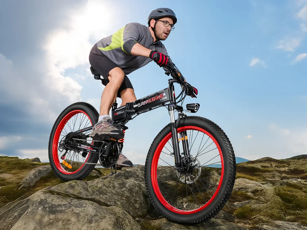 Celkový pohled na SAMEBIKE LO26-Plus s paprskovými koly