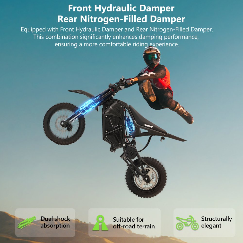 Robustní konstrukce pro off-road - VIPCOO H3 48V 23Ah