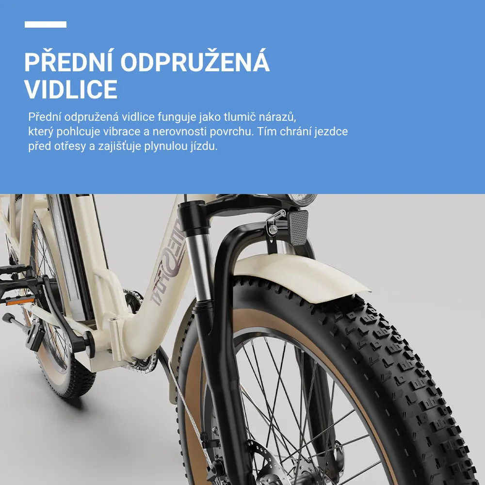 Onesport OT16-2 | Skládací Fat Bike, 250W, 17Ah, Shimano 7-rychl., LCD Displej