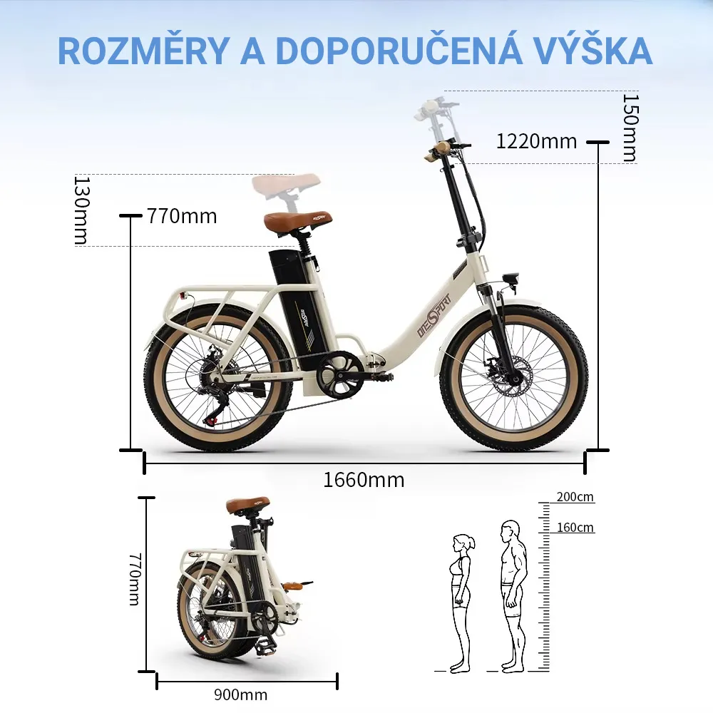 Skládací městské elektrokolo OT16 - fotky od zákazníků